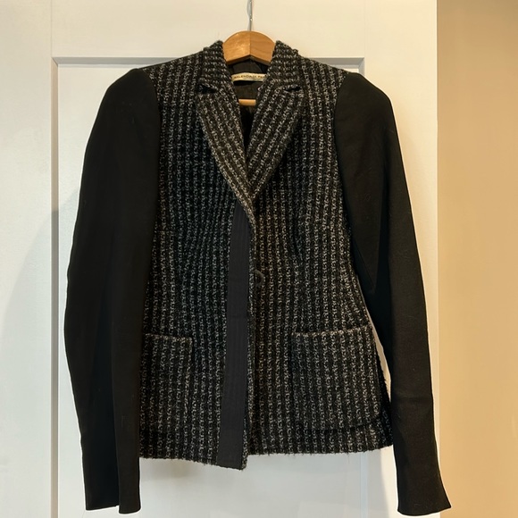 🔥SOLD🔥 BALENCIAGA PARIS black wool blend blazer - Picture 1 of 11